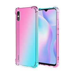 Custodia Silicone Trasparente Ultra Sottile Cover Morbida S01 per Xiaomi Redmi 9AT Rosa