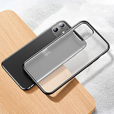 Custodia Silicone Trasparente Ultra Sottile Cover Morbida S02 per Apple iPhone 11 Nero