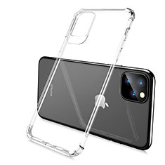 Custodia Silicone Trasparente Ultra Sottile Cover Morbida S02 per Apple iPhone 11 Pro Chiaro