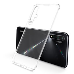 Custodia Silicone Trasparente Ultra Sottile Cover Morbida S02 per Huawei Nova 5 Pro Chiaro