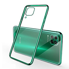 Custodia Silicone Trasparente Ultra Sottile Cover Morbida S02 per Huawei Nova 6 SE Verde