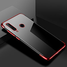 Custodia Silicone Trasparente Ultra Sottile Cover Morbida S02 per Huawei P Smart+ Plus (2019) Rosso