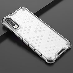 Custodia Silicone Trasparente Ultra Sottile Cover Morbida S02 per Samsung Galaxy A70S Bianco