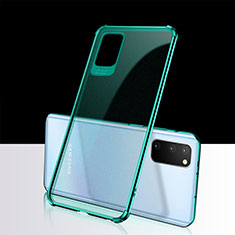 Custodia Silicone Trasparente Ultra Sottile Cover Morbida S02 per Samsung Galaxy S20 5G Verde