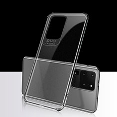 Custodia Silicone Trasparente Ultra Sottile Cover Morbida S02 per Samsung Galaxy S20 Ultra Chiaro