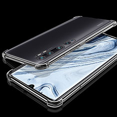 Custodia Silicone Trasparente Ultra Sottile Cover Morbida S02 per Xiaomi Mi Note 10 Pro Chiaro