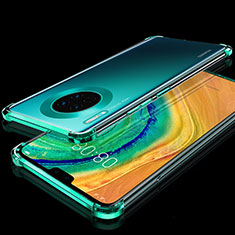 Custodia Silicone Trasparente Ultra Sottile Cover Morbida S03 per Huawei Mate 30 Pro 5G Verde