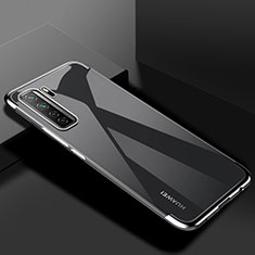 Custodia Silicone Trasparente Ultra Sottile Cover Morbida S03 per Huawei Nova 7 SE 5G Argento