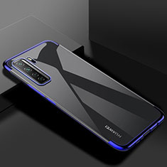 Custodia Silicone Trasparente Ultra Sottile Cover Morbida S03 per Huawei P40 Lite 5G Blu