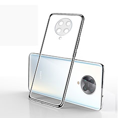 Custodia Silicone Trasparente Ultra Sottile Cover Morbida S03 per Xiaomi Poco F2 Pro Argento