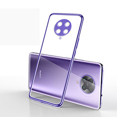 Custodia Silicone Trasparente Ultra Sottile Cover Morbida S03 per Xiaomi Redmi K30 Pro 5G Viola