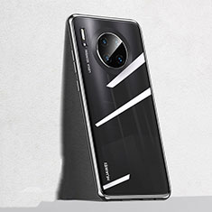 Custodia Silicone Trasparente Ultra Sottile Cover Morbida S04 per Huawei Mate 30E Pro 5G Nero