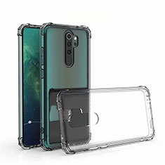 Grigio Custodia Silicone Trasparente Ultra Sottile Cover Morbida S04 per Xiaomi Redmi Note 8T Grigio