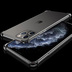 Custodia Silicone Trasparente Ultra Sottile Cover Morbida S05 per Apple iPhone 11 Pro Nero