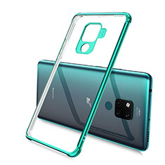 Custodia Silicone Trasparente Ultra Sottile Cover Morbida S05 per Huawei Mate 20 X 5G Verde