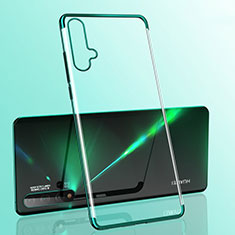 Custodia Silicone Trasparente Ultra Sottile Cover Morbida S05 per Huawei Nova 5 Verde