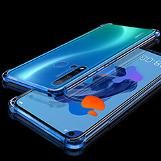 Custodia Silicone Trasparente Ultra Sottile Cover Morbida S05 per Huawei P20 Lite (2019) Blu