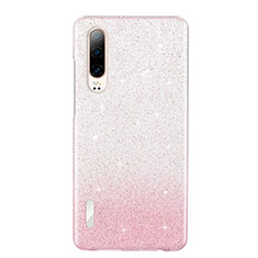 Custodia Silicone Trasparente Ultra Sottile Cover Morbida S05 per Huawei P30 Rosa