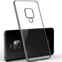 Custodia Silicone Trasparente Ultra Sottile Cover Morbida S06 per Huawei Mate 20 X 5G Nero