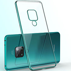 Custodia Silicone Trasparente Ultra Sottile Cover Morbida S06 per Huawei Mate 20 X 5G Verde