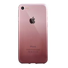 Custodia Silicone Trasparente Ultra Sottile Cover Morbida Sfumato G01 per Apple iPhone 8 Grigio