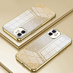 Custodia Silicone Trasparente Ultra Sottile Cover Morbida SY1 per Apple iPhone 11 Oro