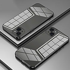 Custodia Silicone Trasparente Ultra Sottile Cover Morbida SY1 per Apple iPhone 14 Nero