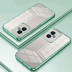 Custodia Silicone Trasparente Ultra Sottile Cover Morbida SY1 per Huawei Honor 100 5G Verde