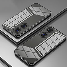 Custodia Silicone Trasparente Ultra Sottile Cover Morbida SY1 per Huawei Honor 60 Pro 5G Nero