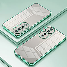 Custodia Silicone Trasparente Ultra Sottile Cover Morbida SY1 per Huawei Honor 90 5G Verde
