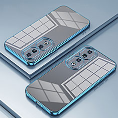 Custodia Silicone Trasparente Ultra Sottile Cover Morbida SY1 per Huawei Honor 90 Pro 5G Blu