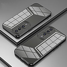 Custodia Silicone Trasparente Ultra Sottile Cover Morbida SY1 per Huawei Honor 90 Pro 5G Nero