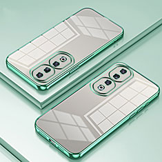 Custodia Silicone Trasparente Ultra Sottile Cover Morbida SY1 per Huawei Honor 90 Pro 5G Verde