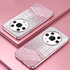 Custodia Silicone Trasparente Ultra Sottile Cover Morbida SY1 per Huawei Honor Magic3 Pro 5G Oro Rosa