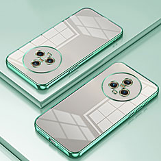 Custodia Silicone Trasparente Ultra Sottile Cover Morbida SY1 per Huawei Honor Magic5 5G Verde