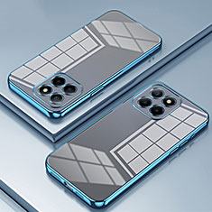 Custodia Silicone Trasparente Ultra Sottile Cover Morbida SY1 per Huawei Honor X6 Blu
