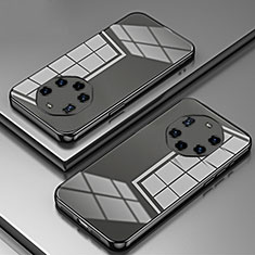 Custodia Silicone Trasparente Ultra Sottile Cover Morbida SY1 per Huawei Mate 40 RS Nero