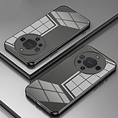 Custodia Silicone Trasparente Ultra Sottile Cover Morbida SY1 per Huawei Mate 60 Pro Nero