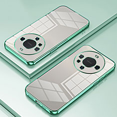 Custodia Silicone Trasparente Ultra Sottile Cover Morbida SY1 per Huawei Mate 60 Pro+ Plus Verde