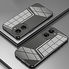 Custodia Silicone Trasparente Ultra Sottile Cover Morbida SY1 per Huawei Nova 10 SE Nero