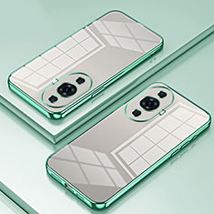 Custodia Silicone Trasparente Ultra Sottile Cover Morbida SY1 per Huawei Nova 11 Pro Verde