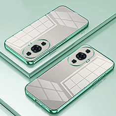 Custodia Silicone Trasparente Ultra Sottile Cover Morbida SY1 per Huawei Nova 11 Verde
