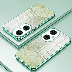 Custodia Silicone Trasparente Ultra Sottile Cover Morbida SY1 per Huawei Nova 11i Verde