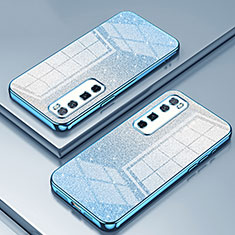 Custodia Silicone Trasparente Ultra Sottile Cover Morbida SY1 per Huawei Nova 7 Pro 5G Blu
