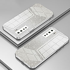 Custodia Silicone Trasparente Ultra Sottile Cover Morbida SY1 per Huawei Nova 7 SE 5G Chiaro