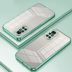 Custodia Silicone Trasparente Ultra Sottile Cover Morbida SY1 per Huawei Nova 8 5G Verde
