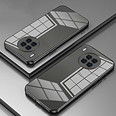 Custodia Silicone Trasparente Ultra Sottile Cover Morbida SY1 per Huawei Nova 8i Nero