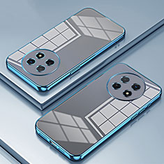 Custodia Silicone Trasparente Ultra Sottile Cover Morbida SY1 per Huawei Nova Y91 Blu