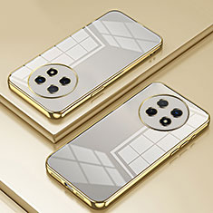 Custodia Silicone Trasparente Ultra Sottile Cover Morbida SY1 per Huawei Nova Y91 Oro