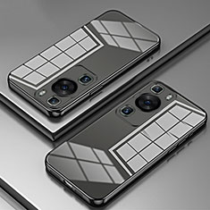 Custodia Silicone Trasparente Ultra Sottile Cover Morbida SY1 per Huawei P60 Pro Nero